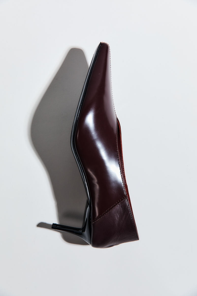 Classic Fold Heel - Bordeaux - 5