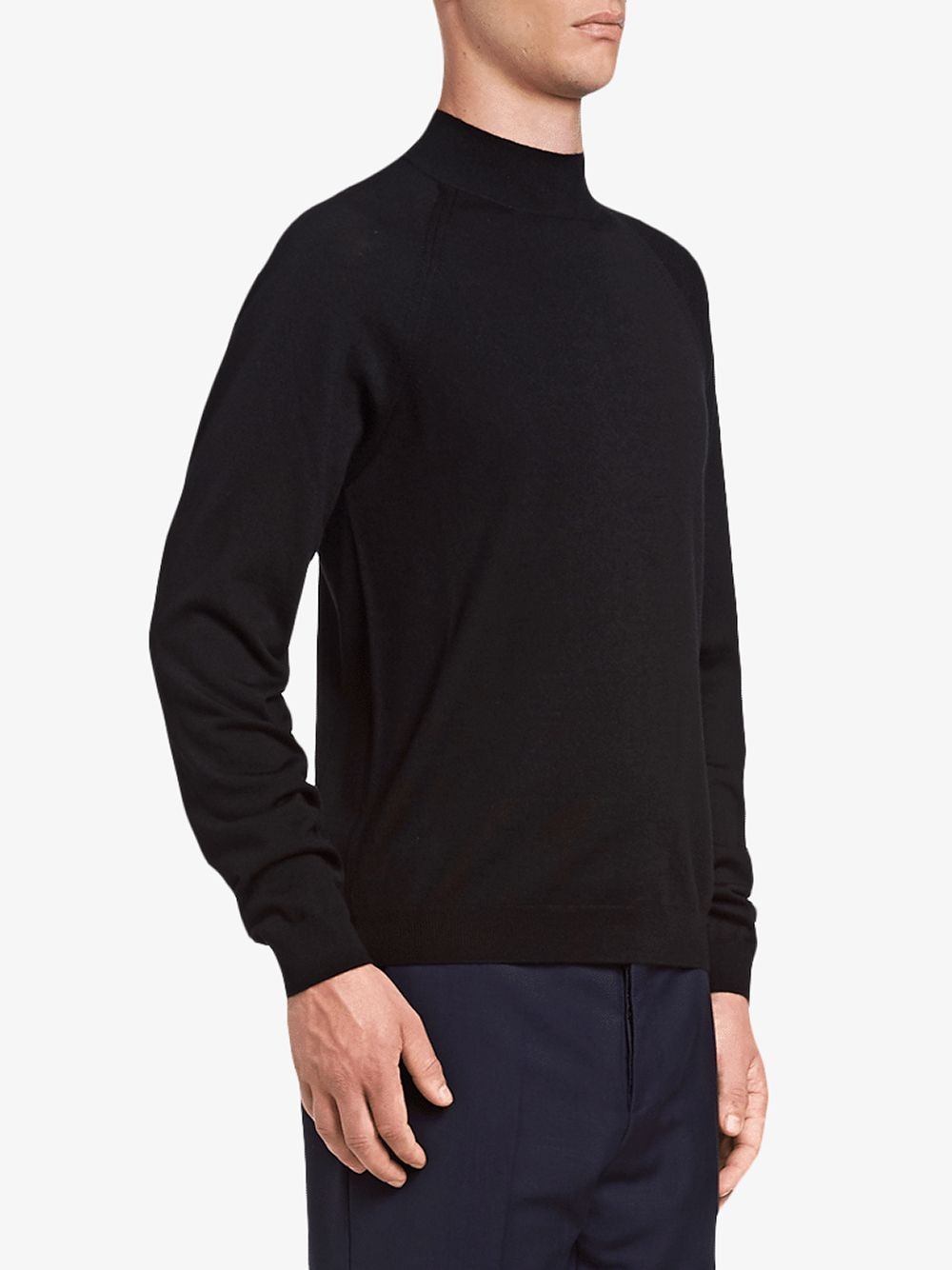 turtle-neck fitted sweater - 3