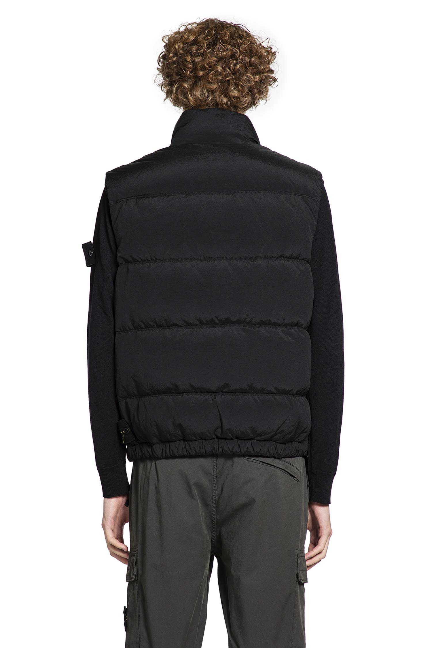 Stone Island Man Black Vests - 3