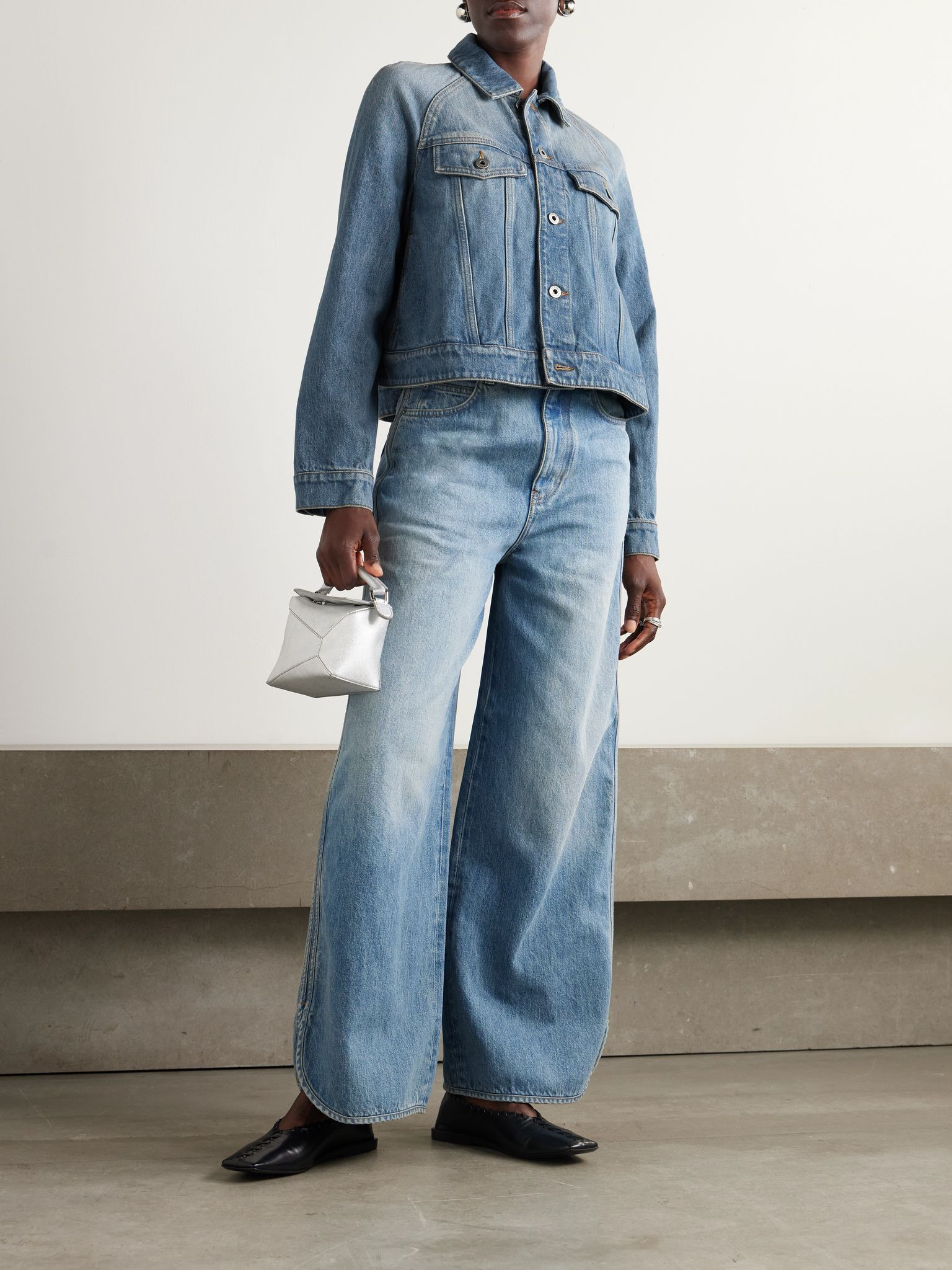 Trapeze denim jacket Blue - 2