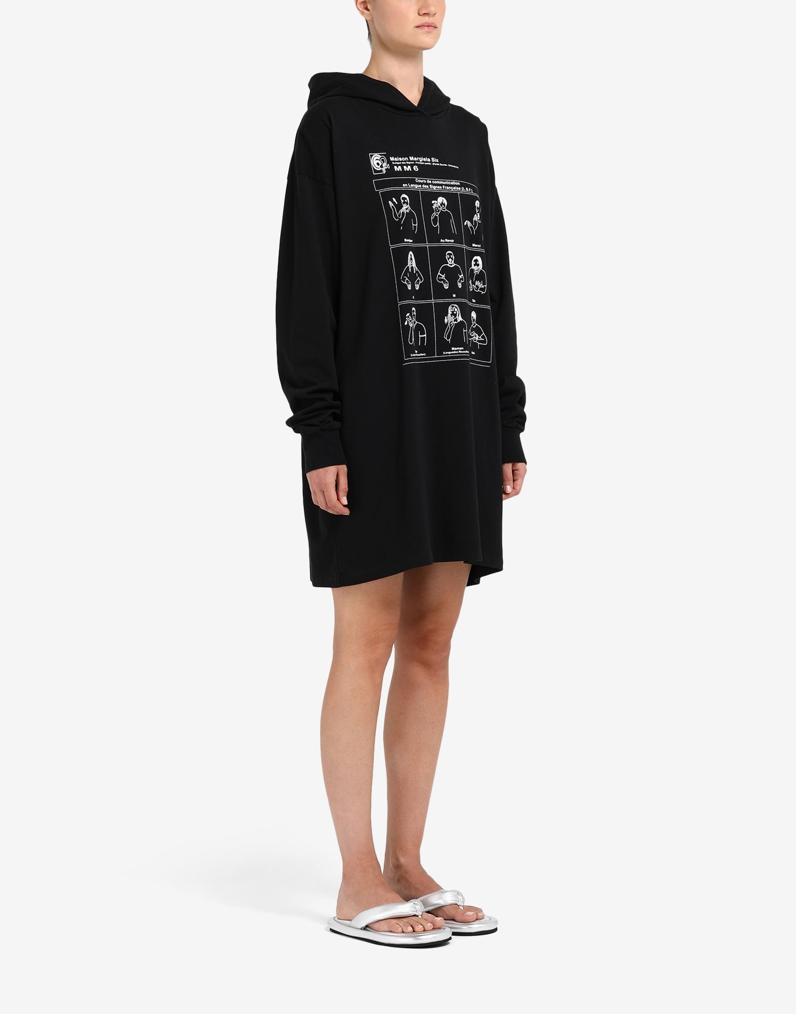 Sign language hoodie dress - 3