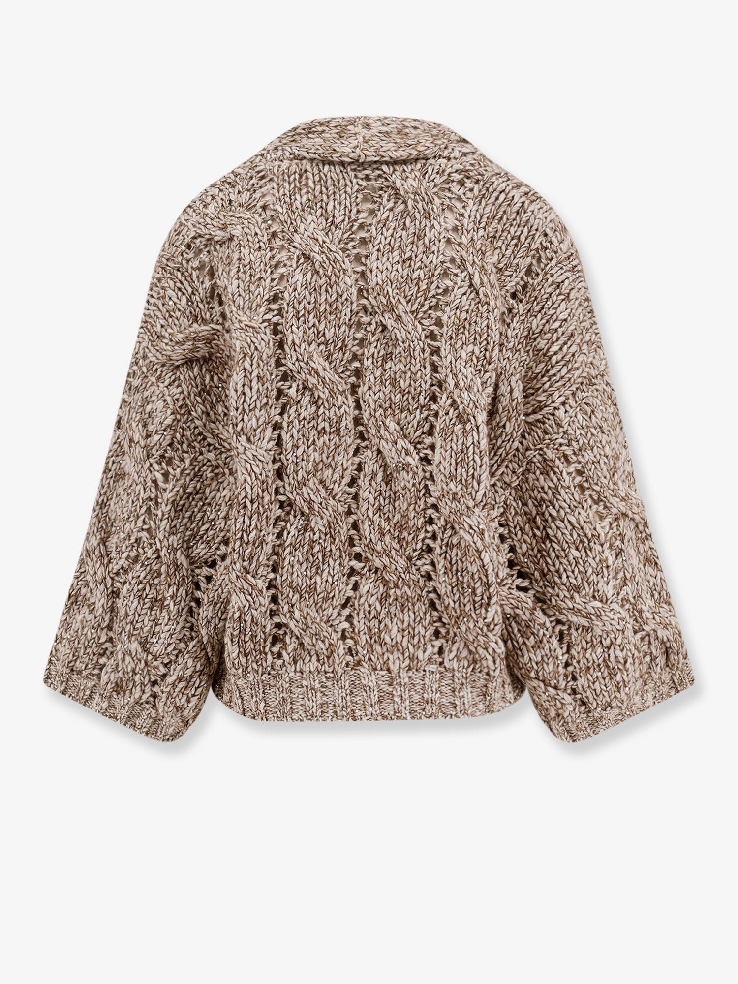 WOOL AND CASHMERE CARDIGAN WITH SEQUINS - 2