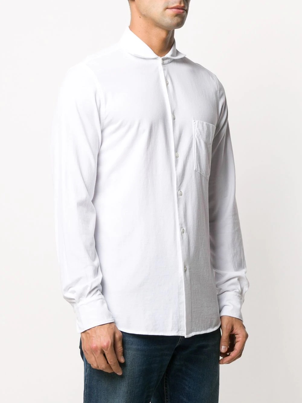cutaway-collar pocket shirt - 3