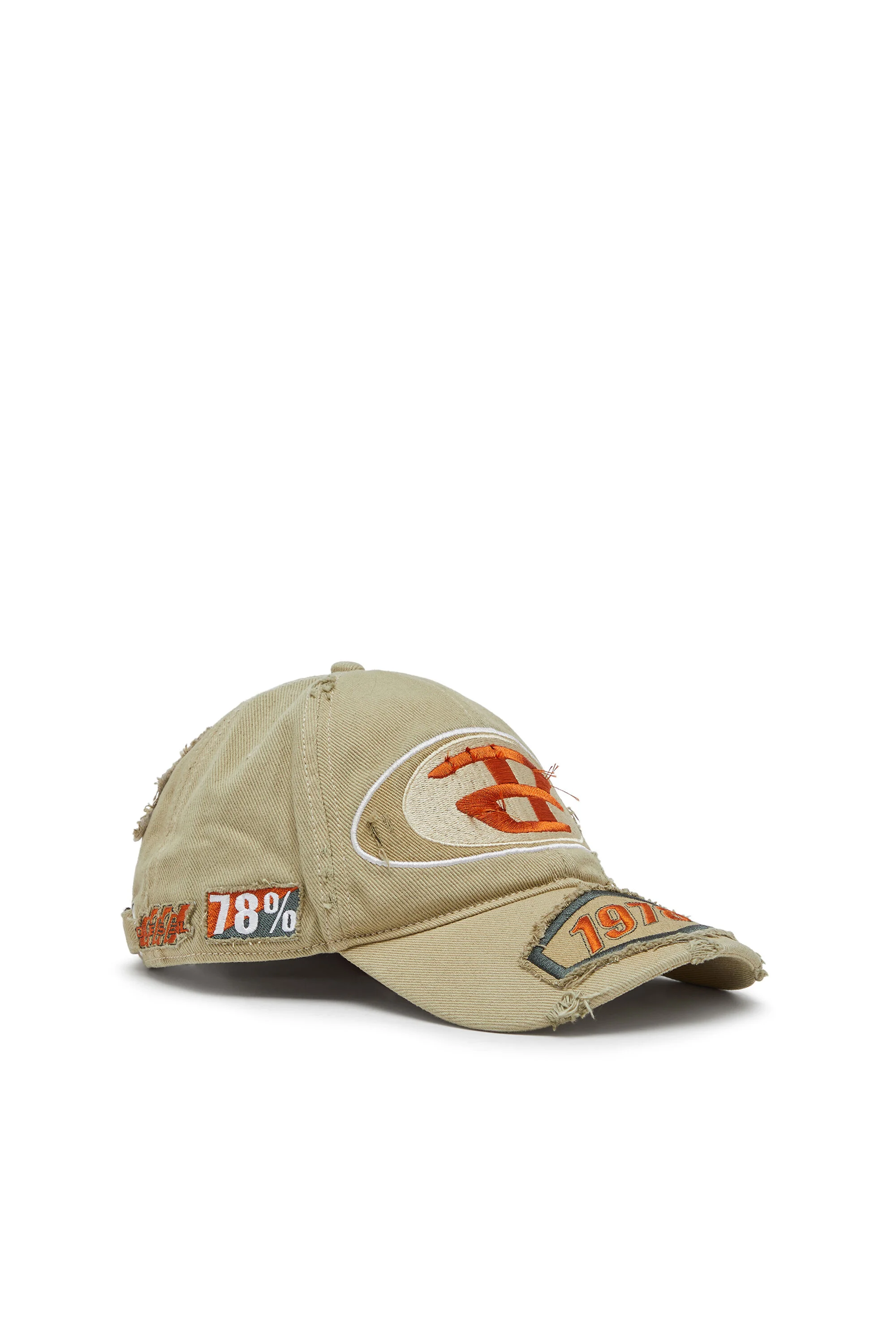 BASEBALL CAP WITH EMBROIDERED PATCHES - 1