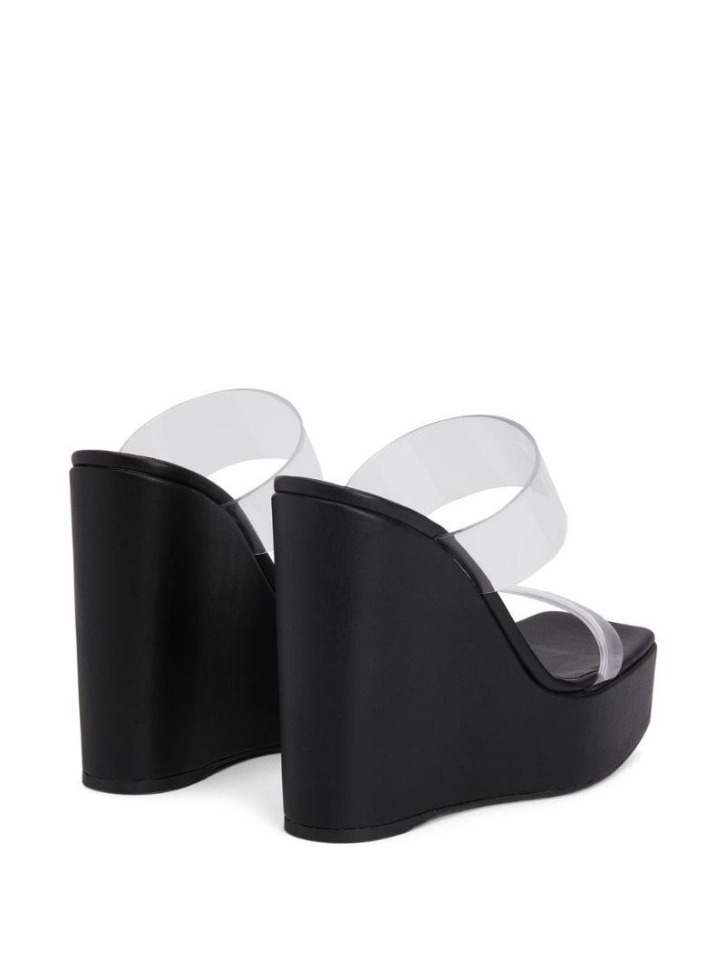 Meissa plexi 130mm wedge mules - 3