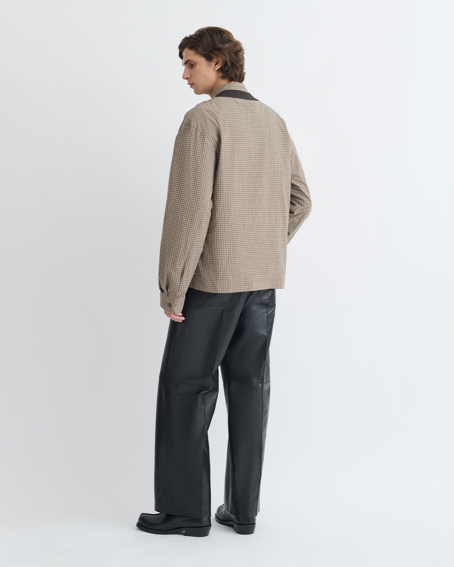 Checked V-Neck Top - 6