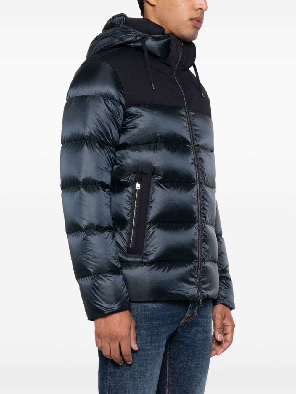 water-reppelent hooded puffer jacket - 3