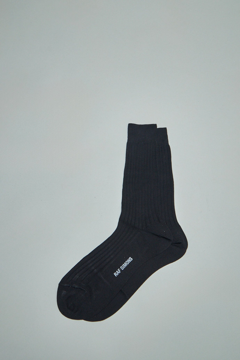 Raf Simons Socks with Artists Label black outlook
