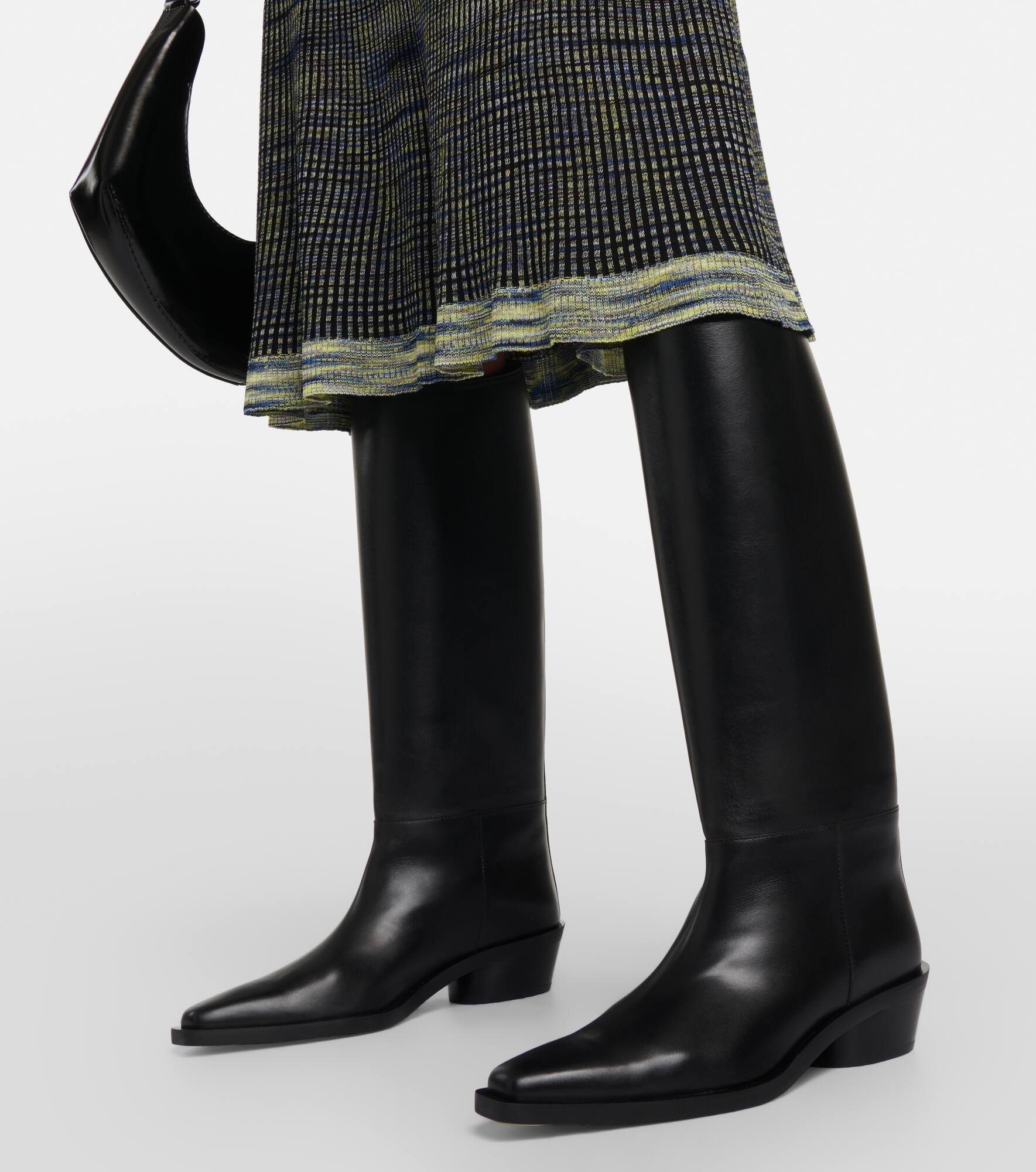 Bronco leather knee-high boots - 4
