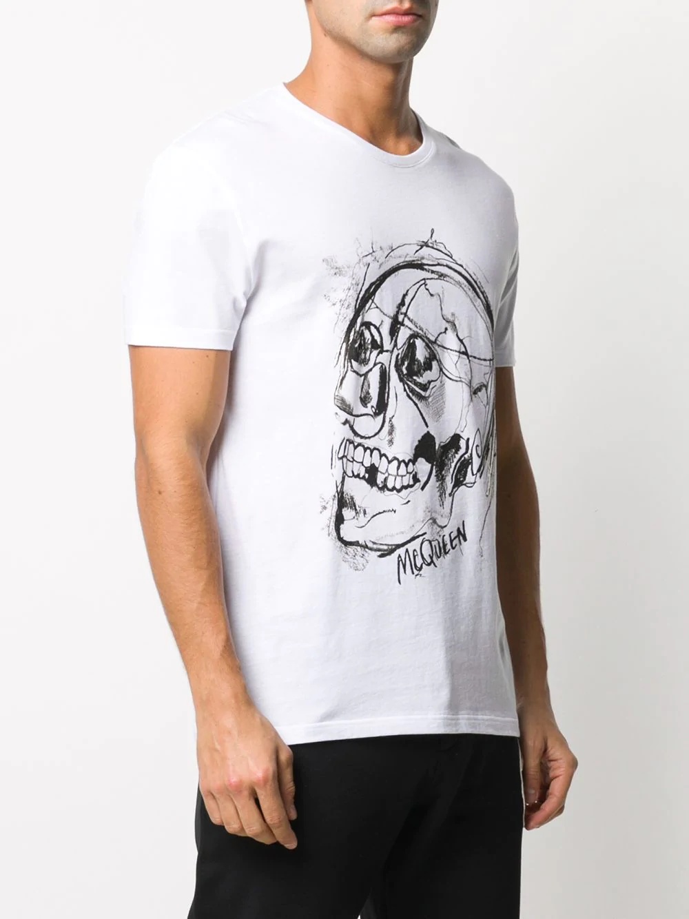 skull print T-shirt - 3