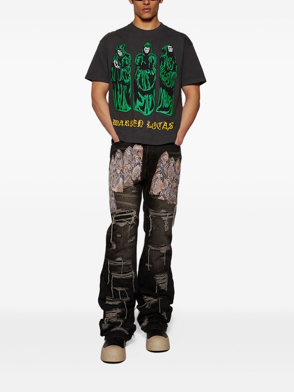 Patched Arch jeans - 2