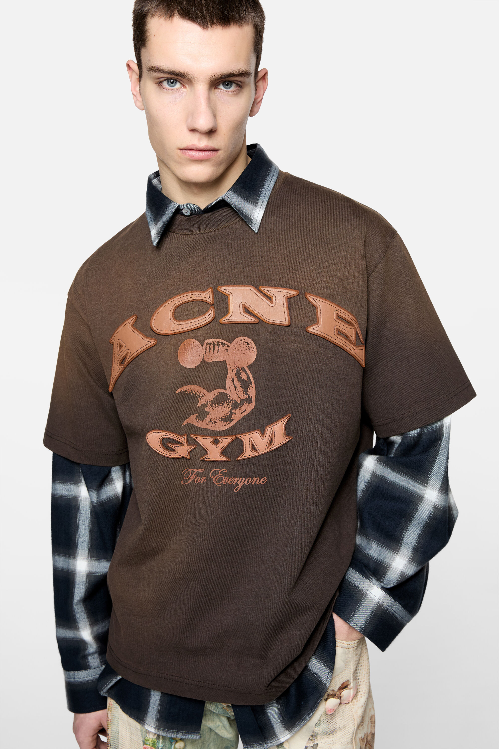 Logo t-shirt - Dark brown - 4