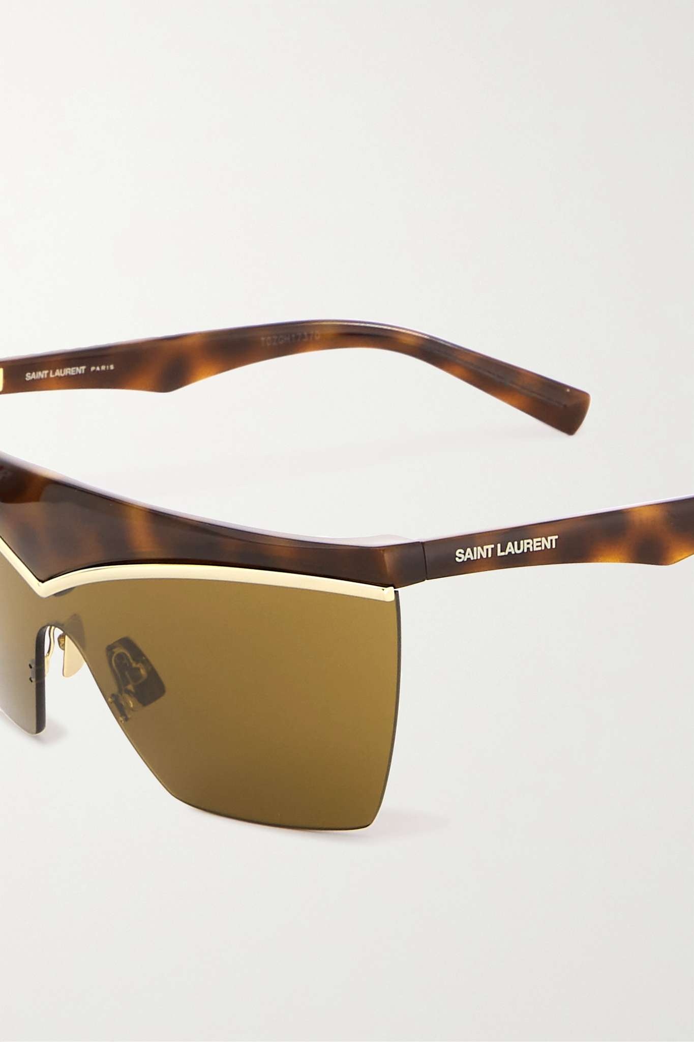 D-frame gold-tone and tortoiseshell acetate sunglasses - 4