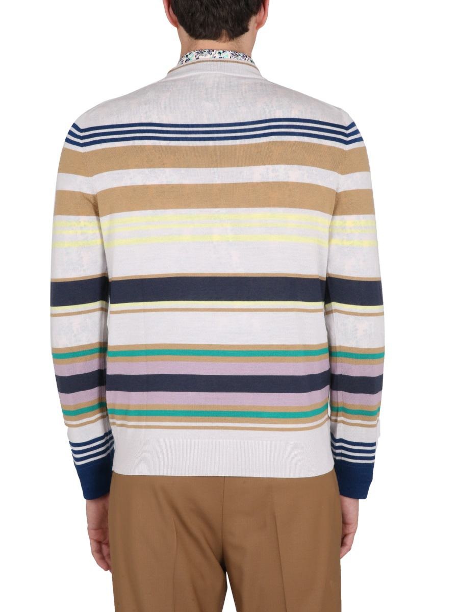 PAUL SMITH JERSEY WITH STRIPE PATTERN - 3