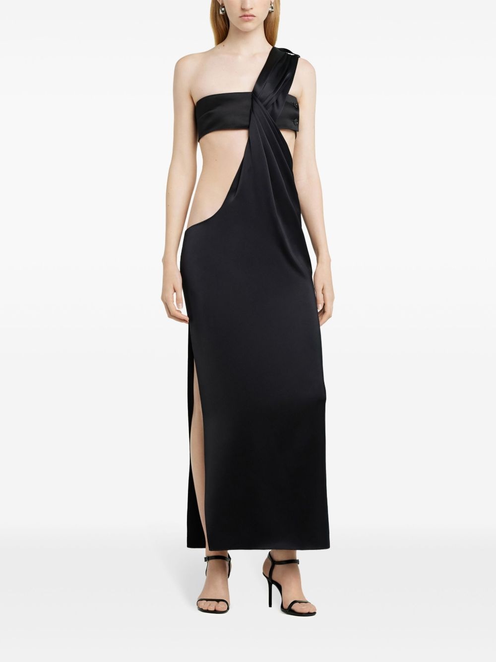 twisted draped dress - 2