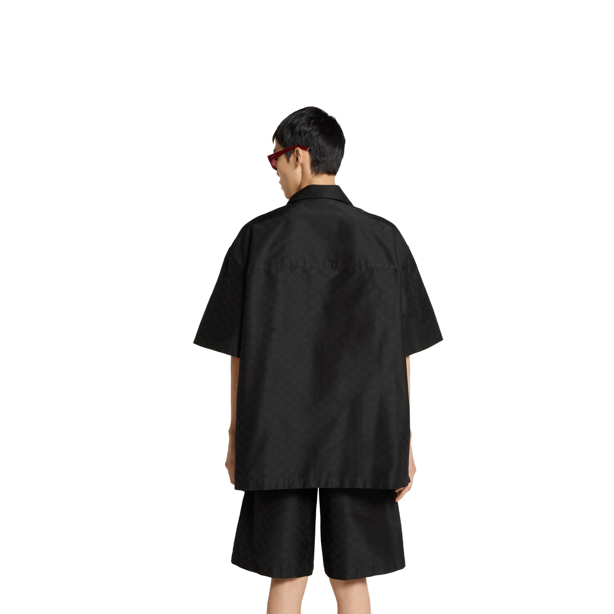 Cotton-silk GG faille shirt - 4