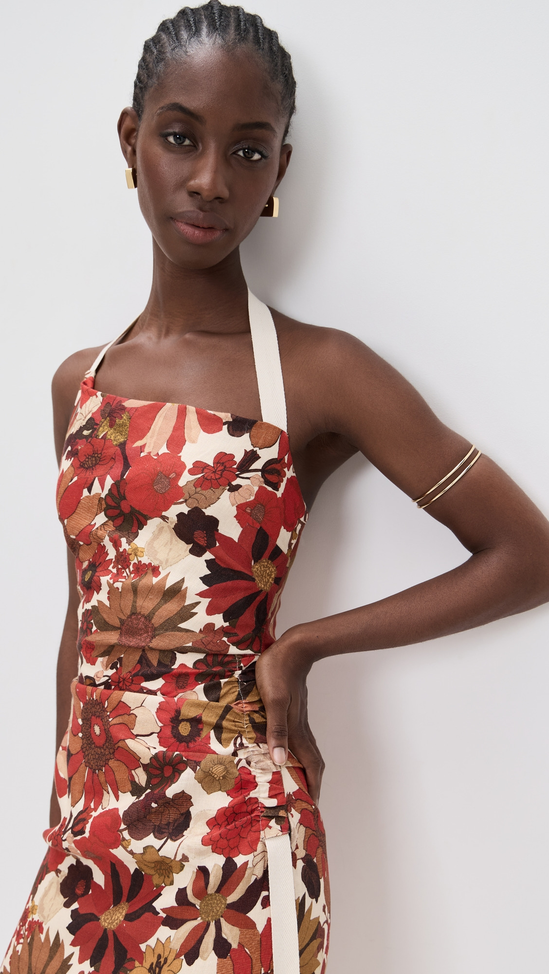 Castella Gathered Midi Dress - 2