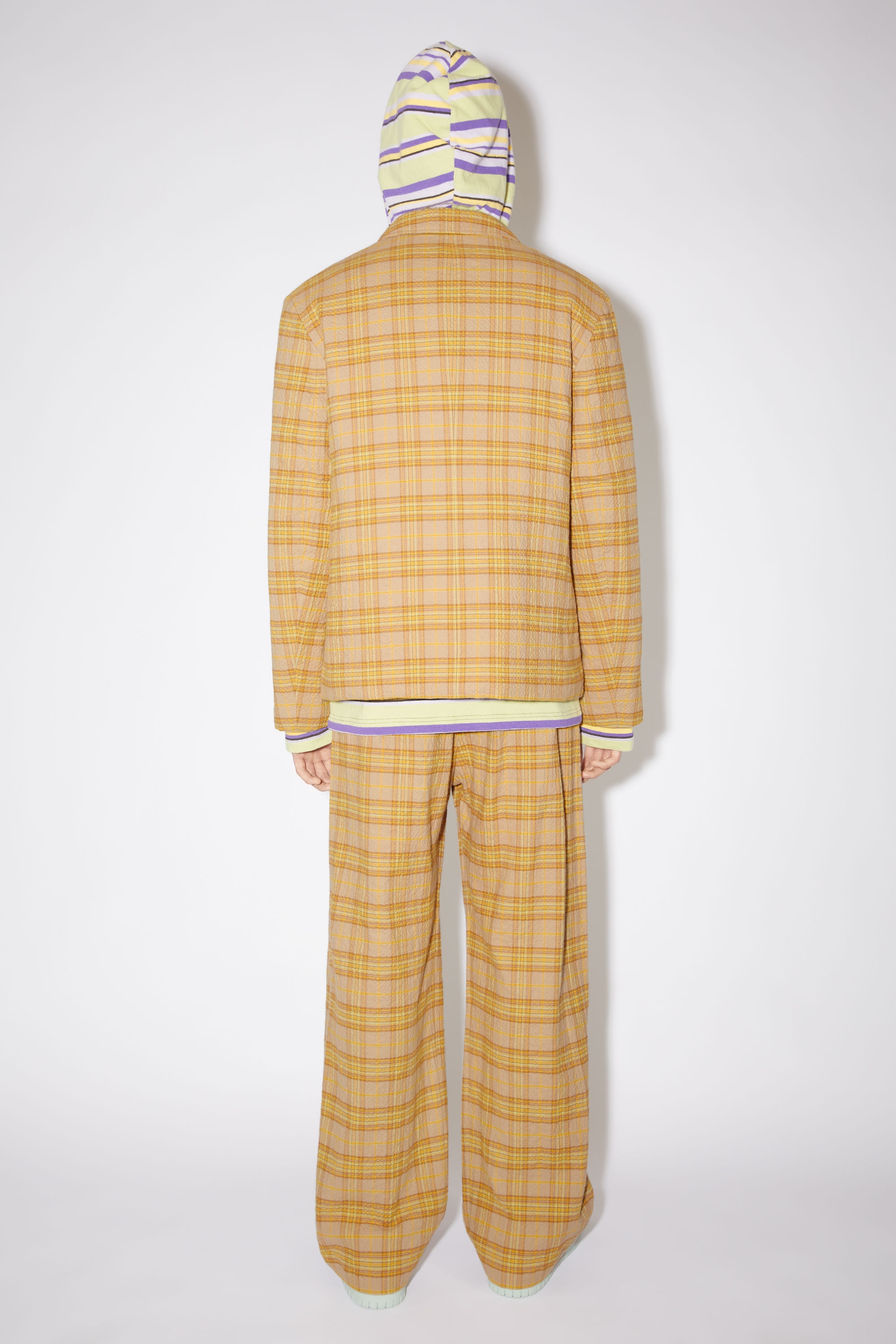 Check blazer - Brown/orange - 3