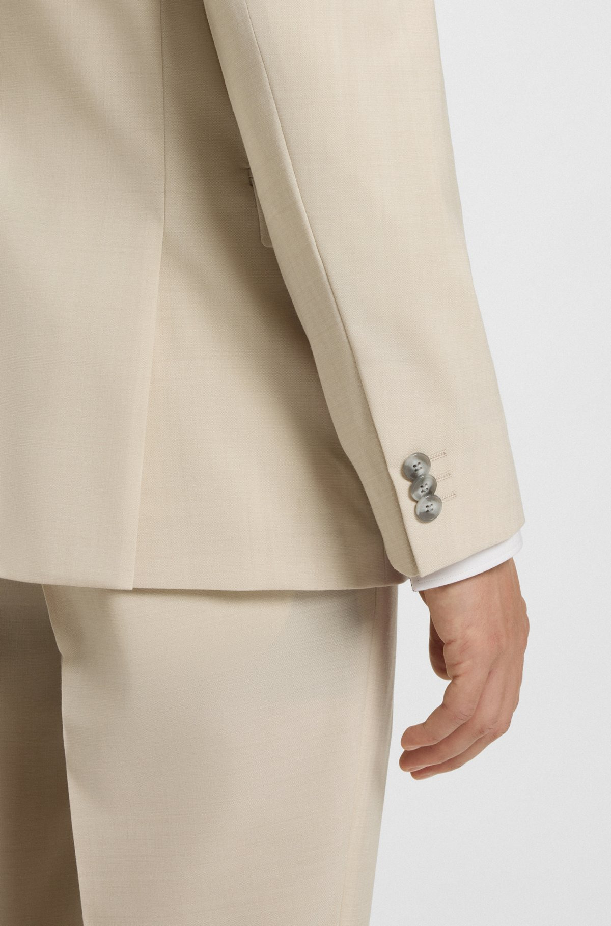 EXTRA-SLIM-FIT SUIT IN A MELANGE WOOL BLEND - 5