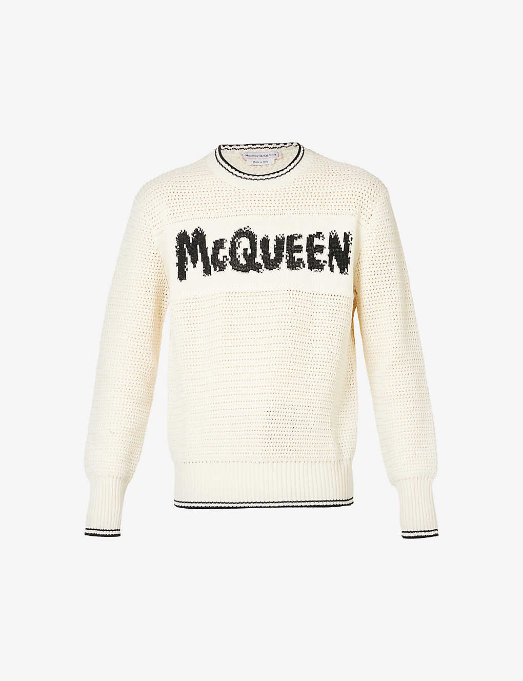 Embroidered McQueen Graffiti Sweatshirt