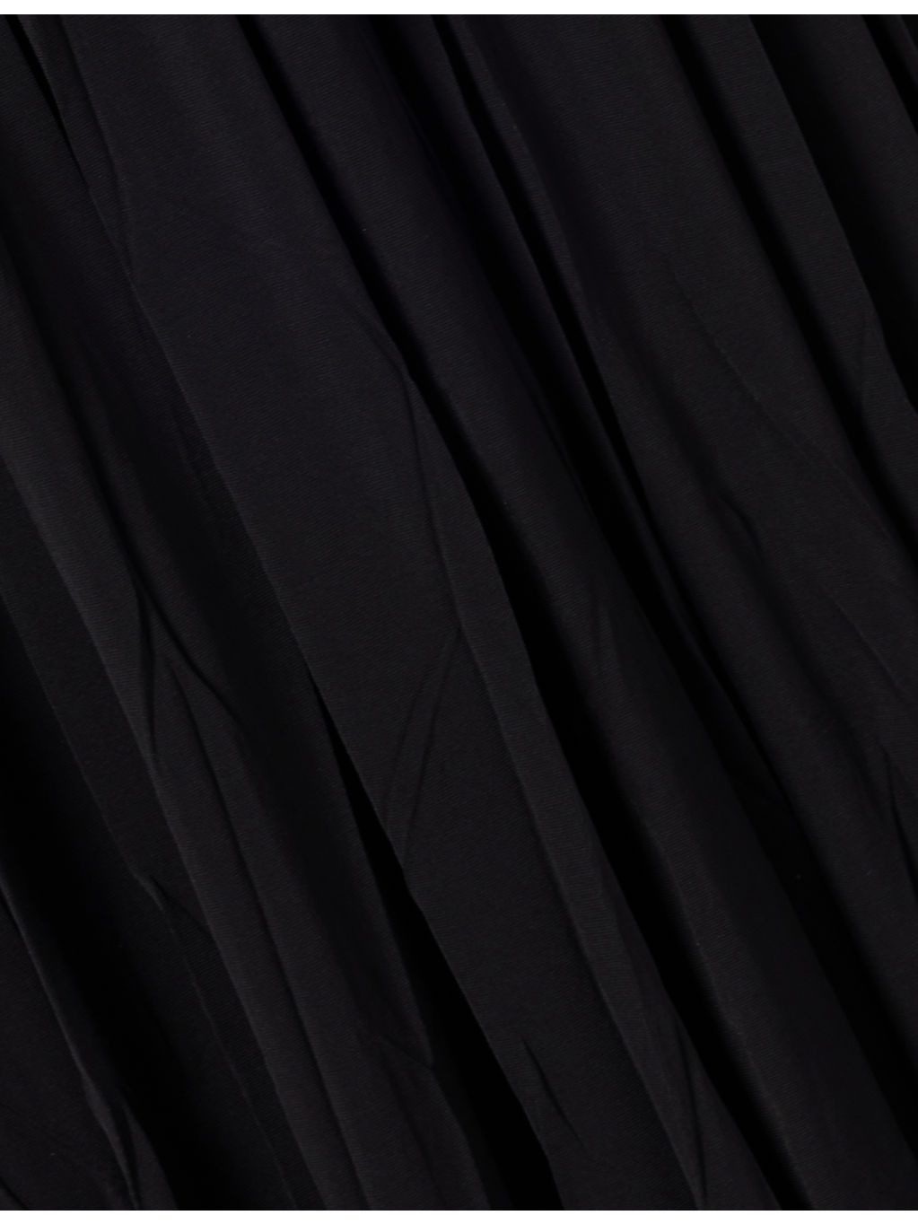 Pleated Round-Neck Stretch-WovenColumn Dress - 7