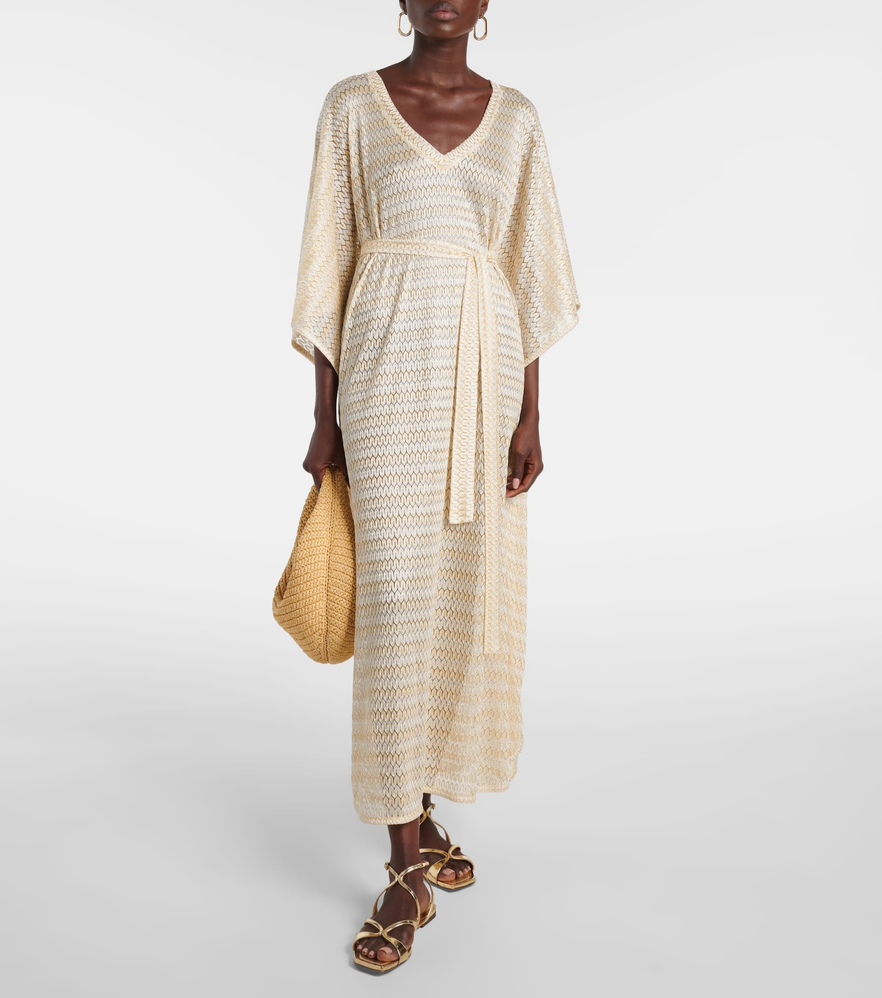 June knitted lamé kaftan - 2