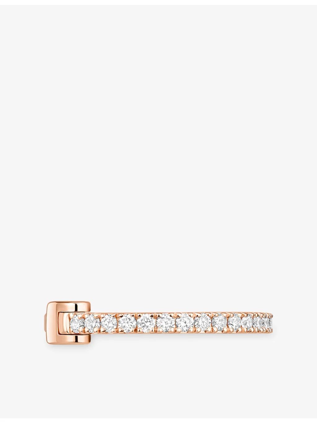 Gatsby 18ct rose-gold and 0.15ct diamond single earring - 1