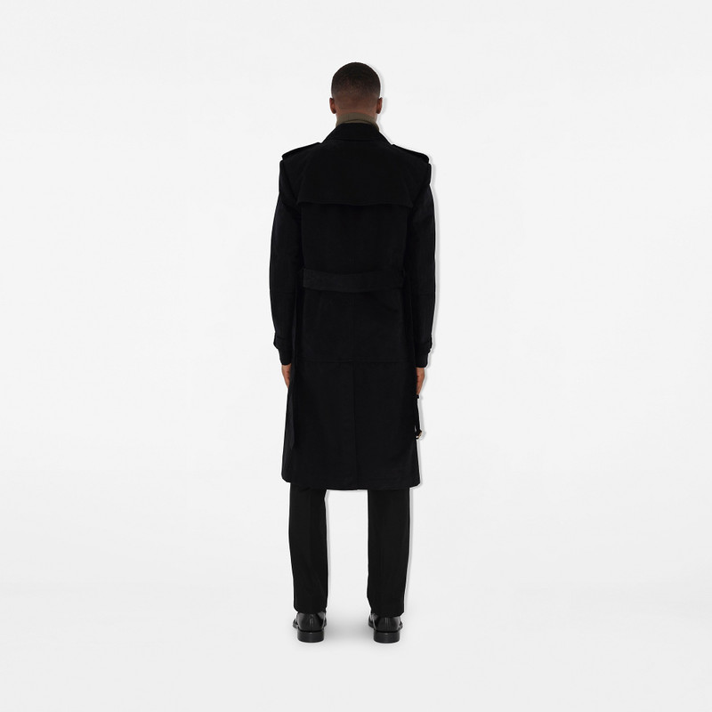 Long Cotton Nylon Trench Coat 4