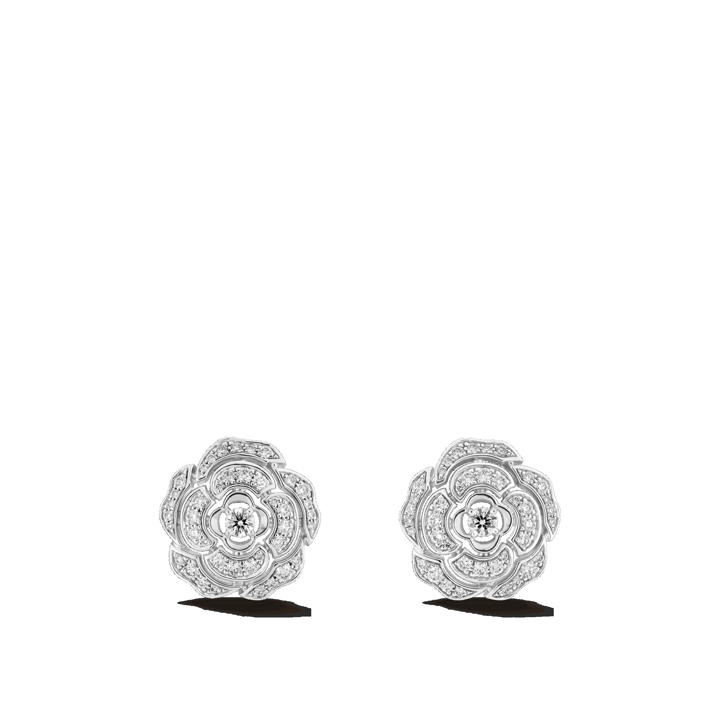 Bouton de Camélia earrings - 1