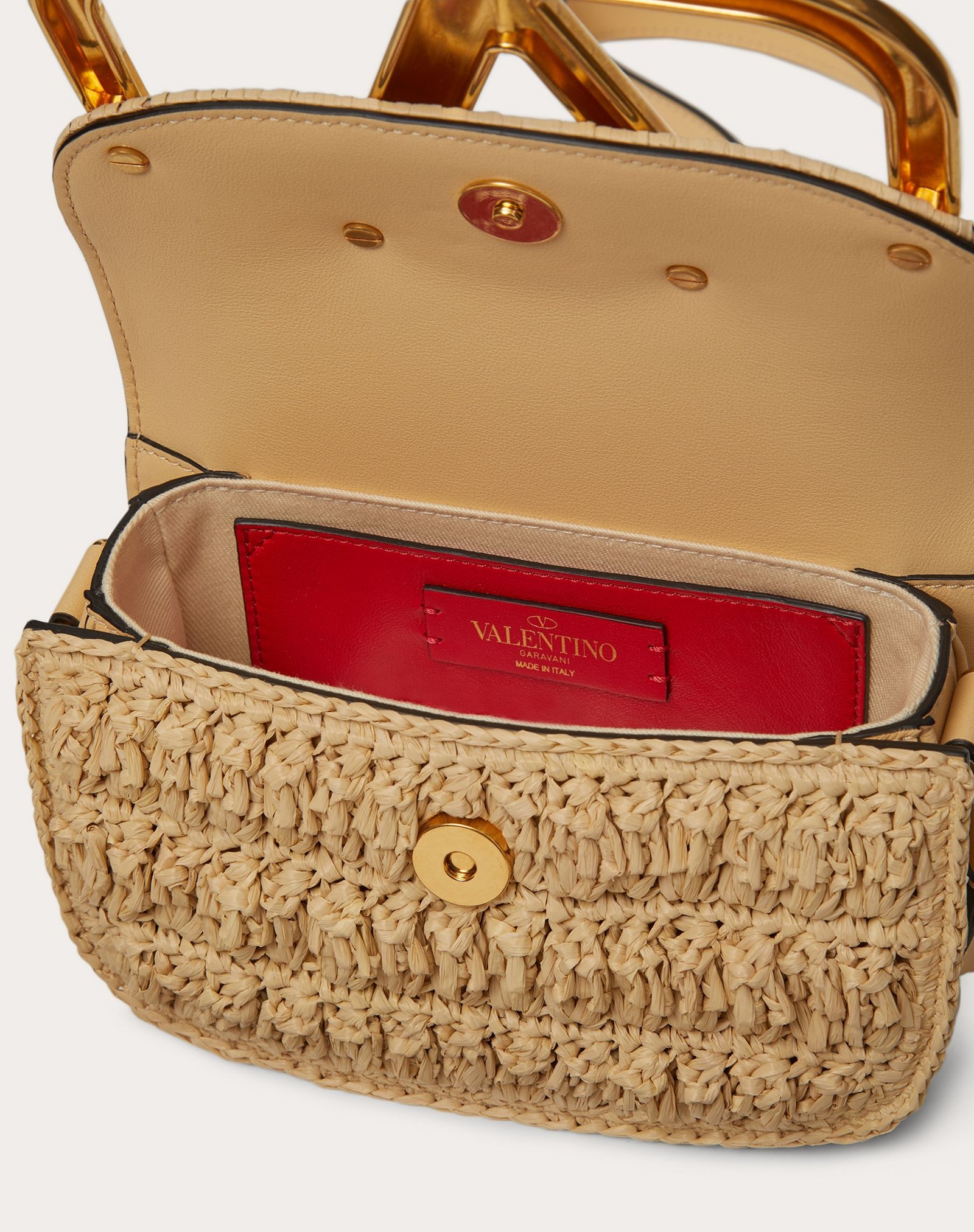 Small Supervee Raffia Crossbody Bag - 4