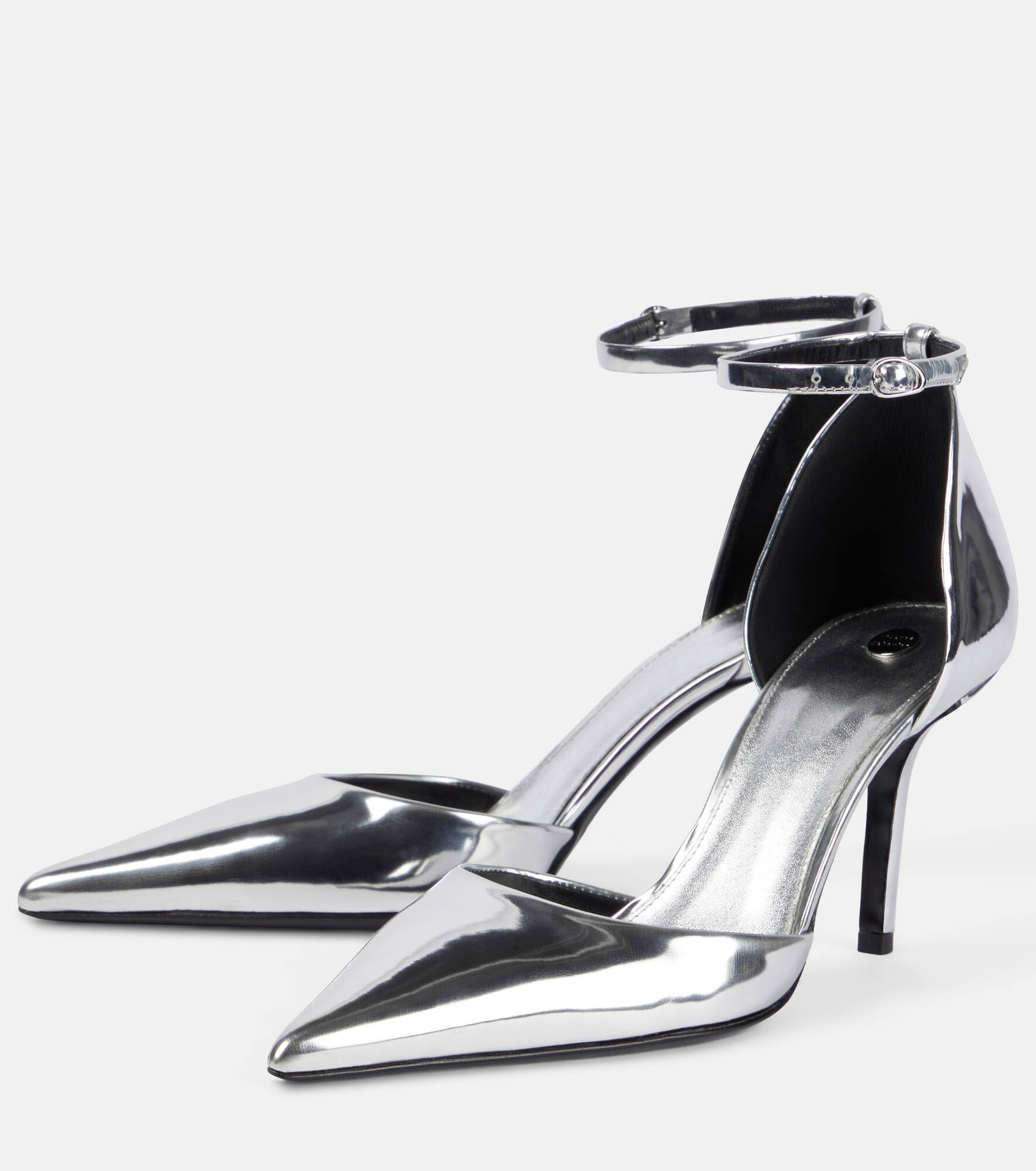 Slash 85 mirrored leather pumps - 4