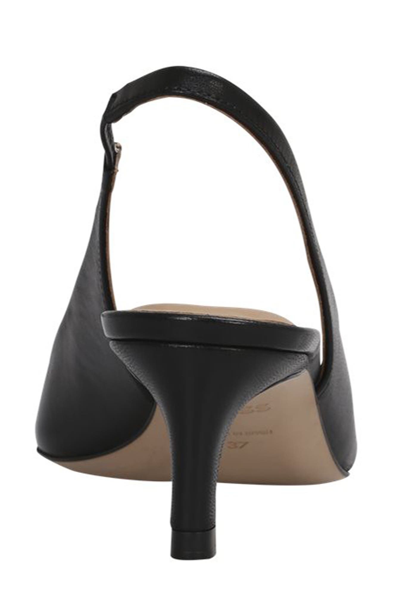 BOSS Janet Slingback Pointed Toe Pump in Black at Nordstrom - 4