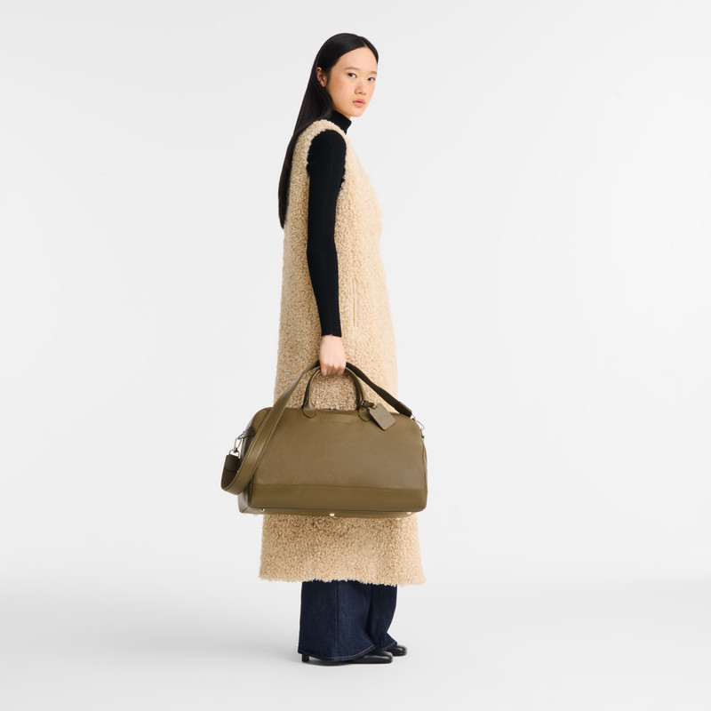 Longchamp Le Foulonné L Travel bag Caper - Leather outlook