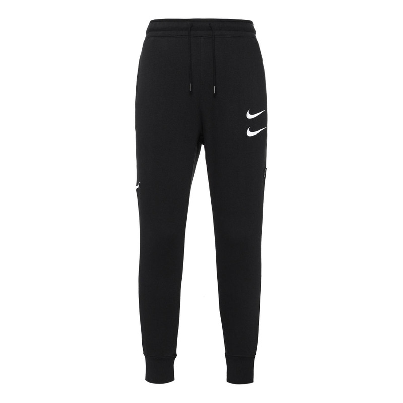 Nike Embroidered Fleece Sports Long Pants Black DD5074-010 1