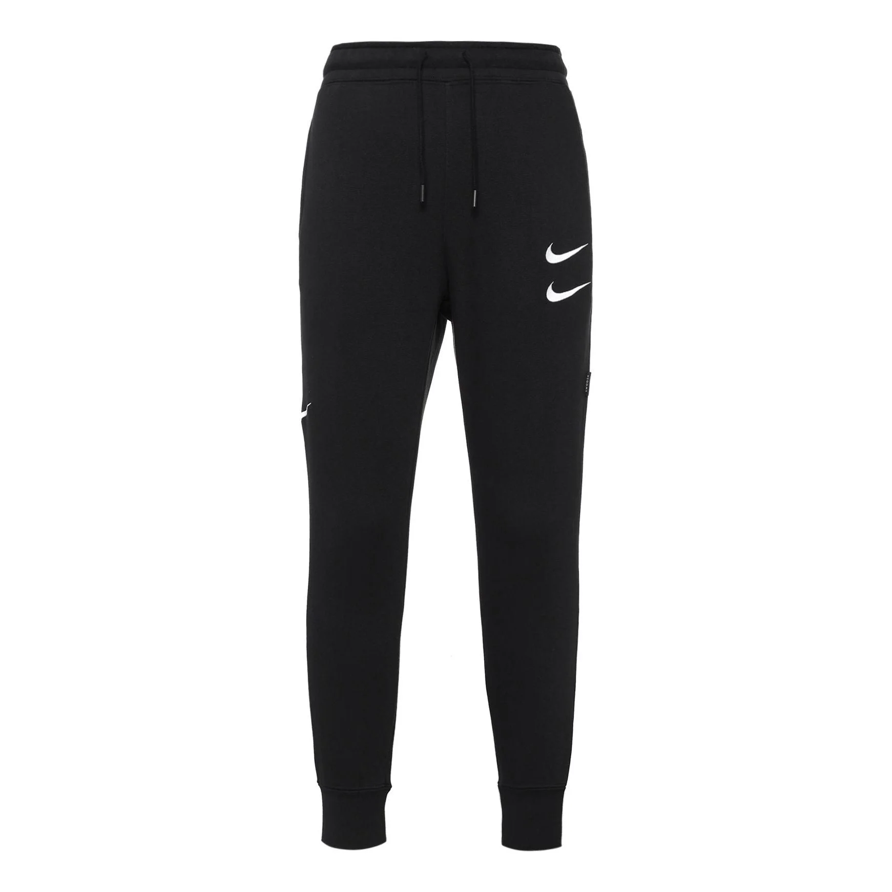 Nike Embroidered Fleece Sports Long Pants Black DD5074-010 - 1