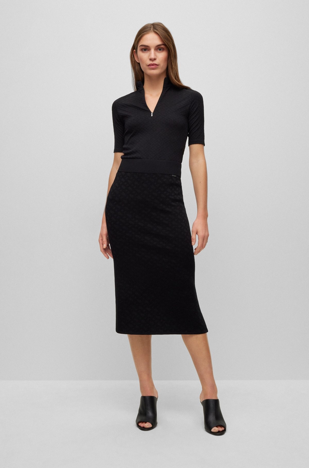 TUBE SKIRT IN KNITTED JACQUARD - 3
