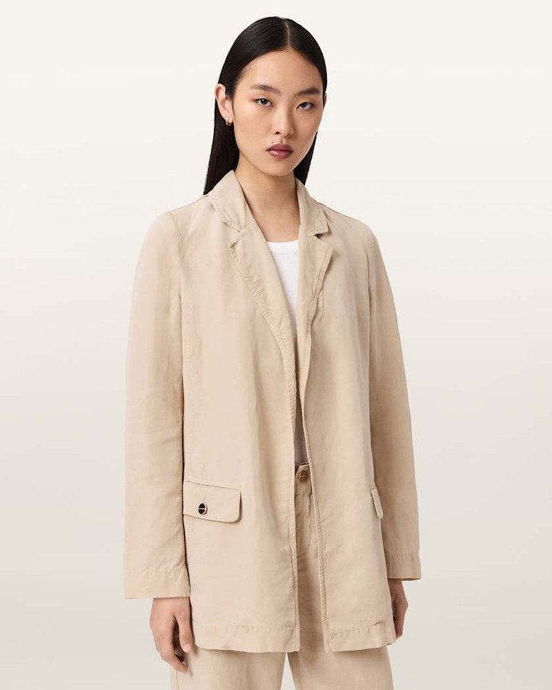 ALLSAINTS ALEIDA TENCEL BLAZER outlook