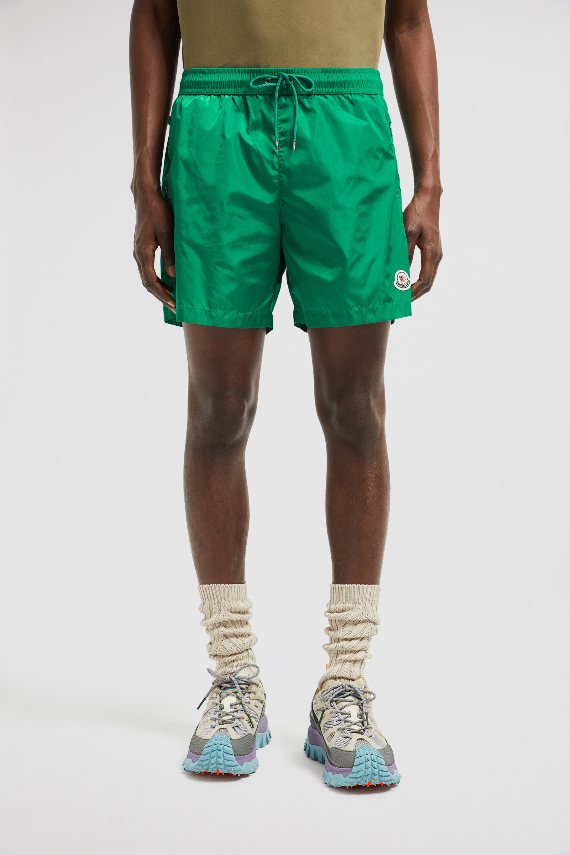 Logo Patch Swim Shorts - 3