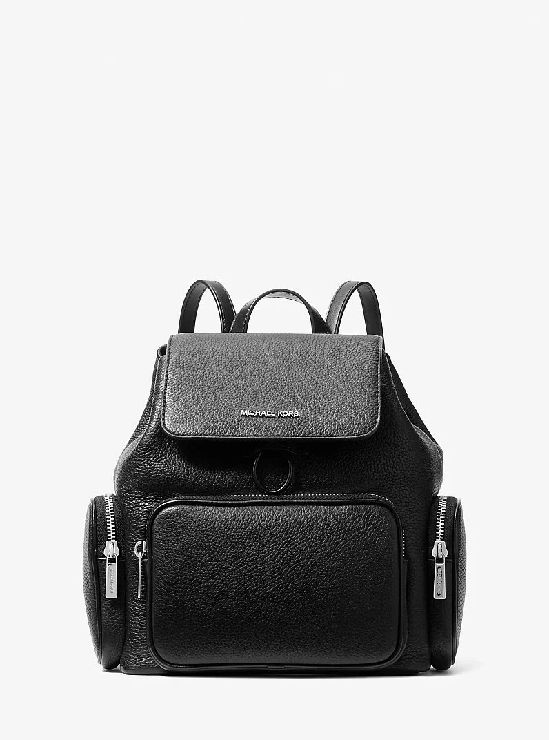 Merritt Small Pebbled Leather Cargo Backpack - 1