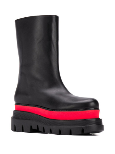 MSGM panelled platform-sole boots outlook