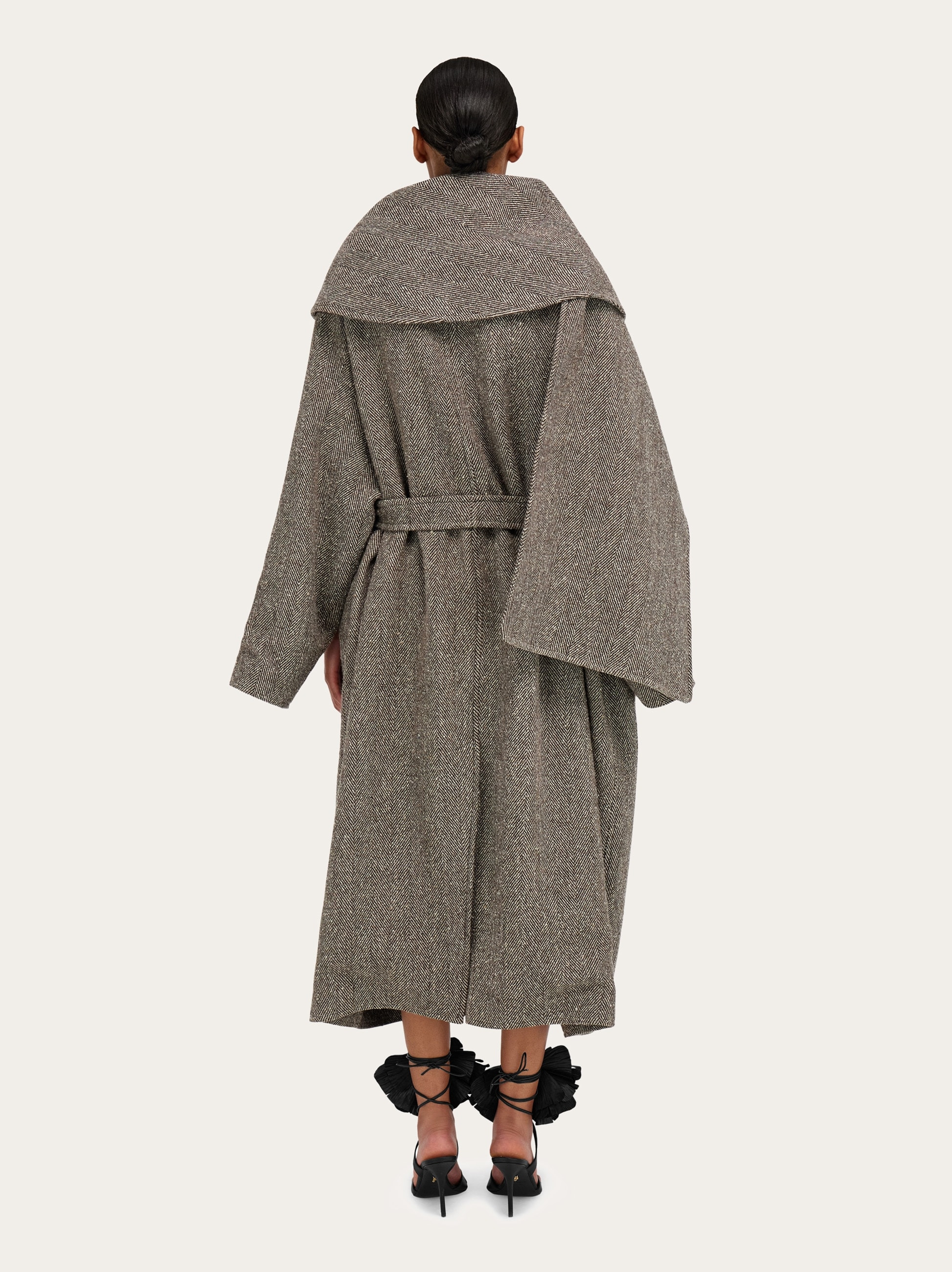 Oversize asymmetrical coat - 4