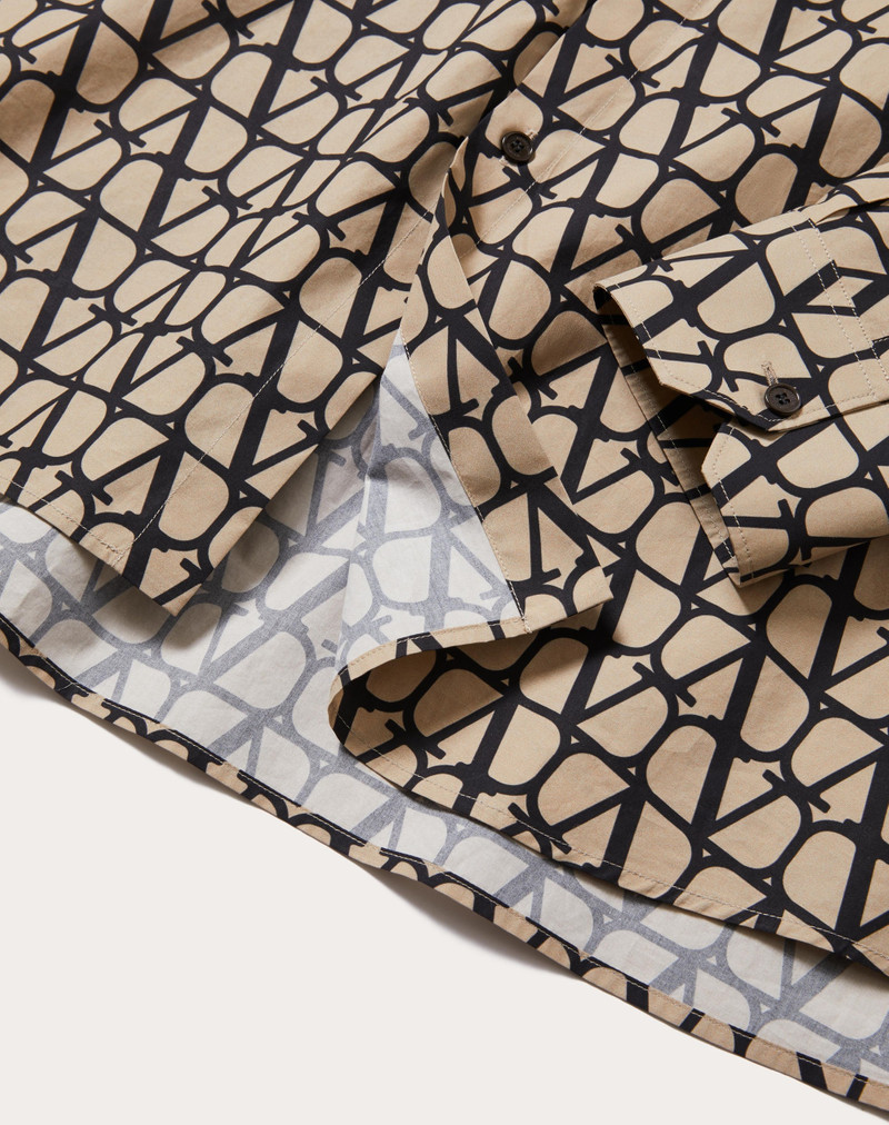 LONG SLEEVE COTTON SHIRT WITH TOILE ICONOGRAPHE PRINT 3