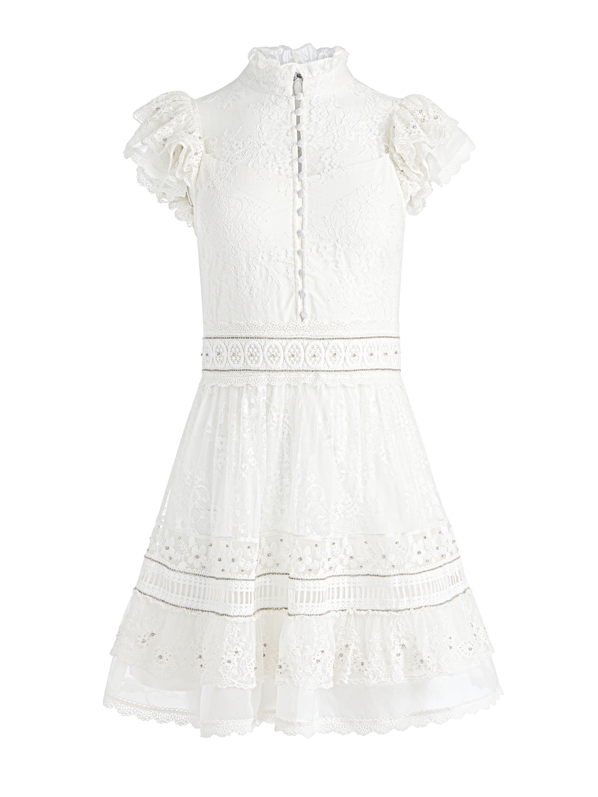 VERNITA EMBROIDERED MINI DRESS - 7