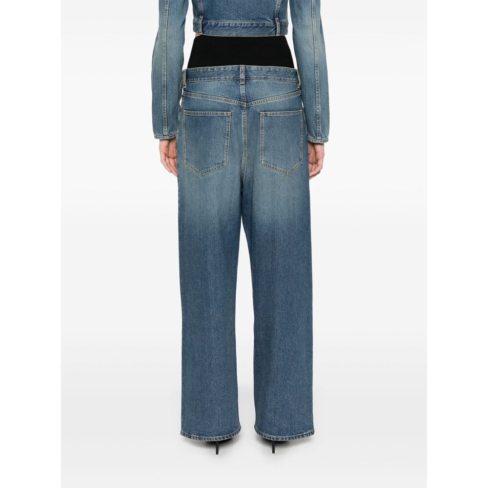 Alaïa Blue Denim - Tapered Jeans Women - 5