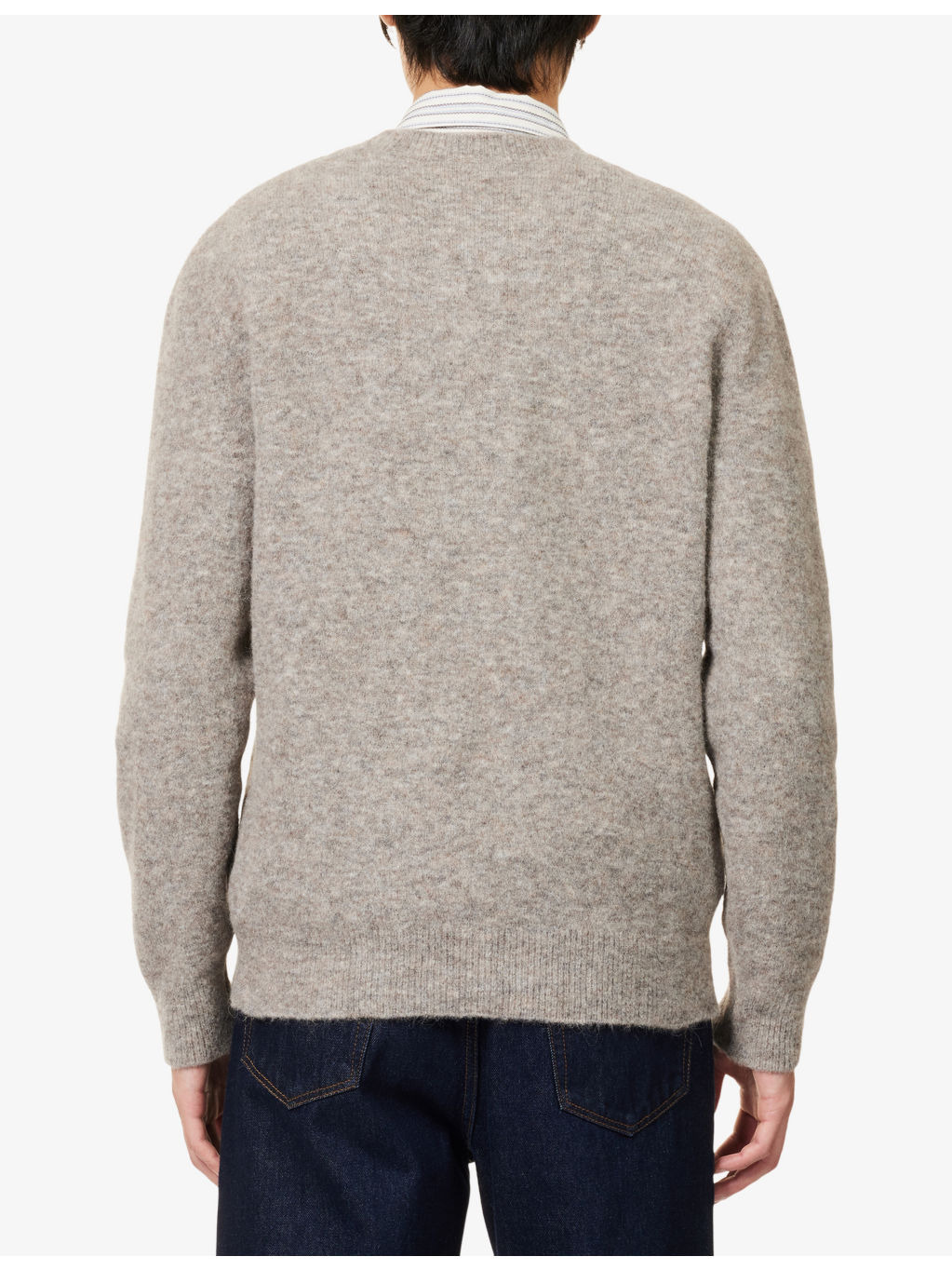 Crewneck Long-Sleeves Knitted Jumper - 4