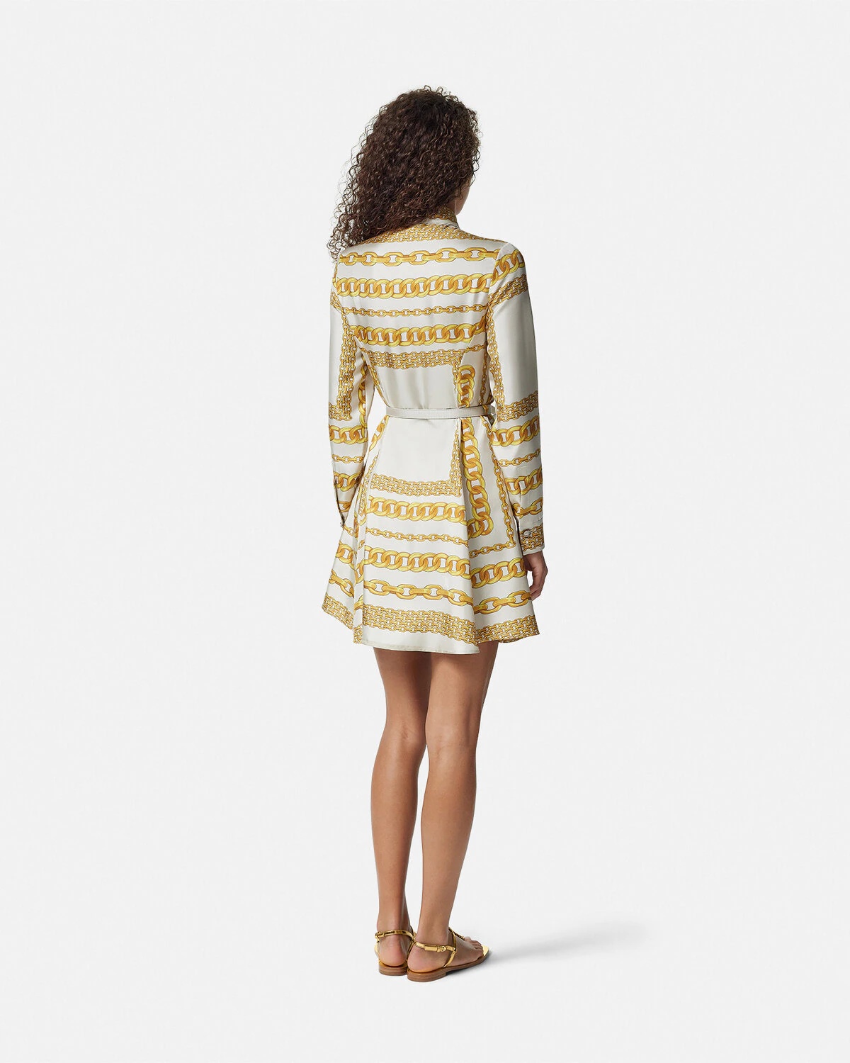 ワンピース VERSACE 'Versace Treasure' dress VERSACE Versace Treasure Silk Midi Shirt Dress | REVERSIBLE