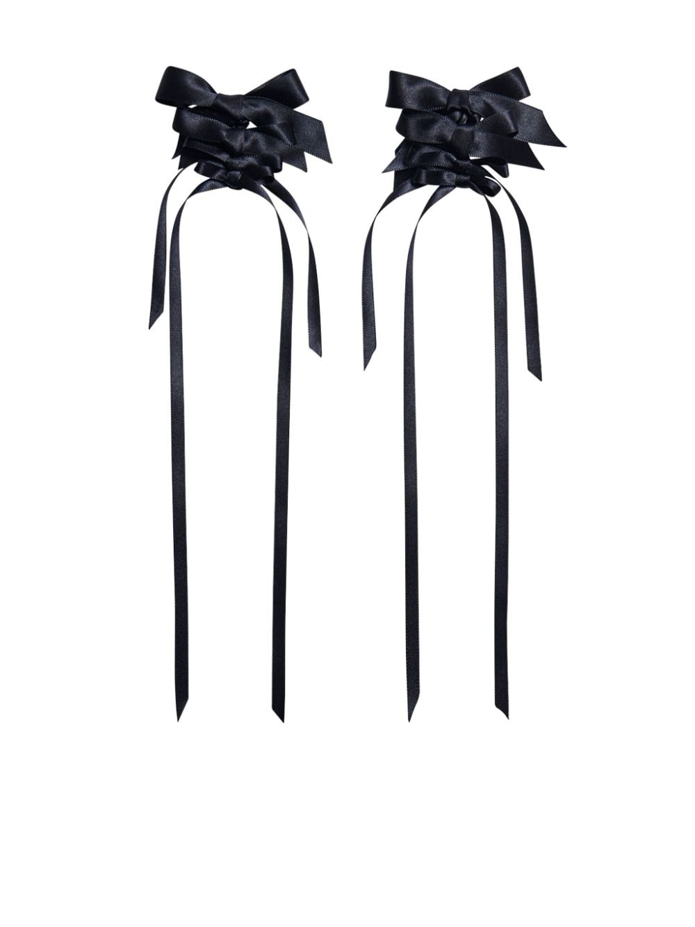multi-bow drip earrings - 1
