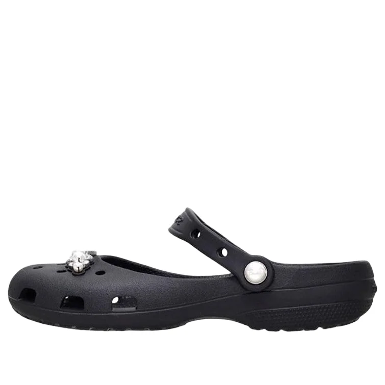 (WMNS) Crocs Classic Pearls Ballet 'Black' 213990-001 - 1