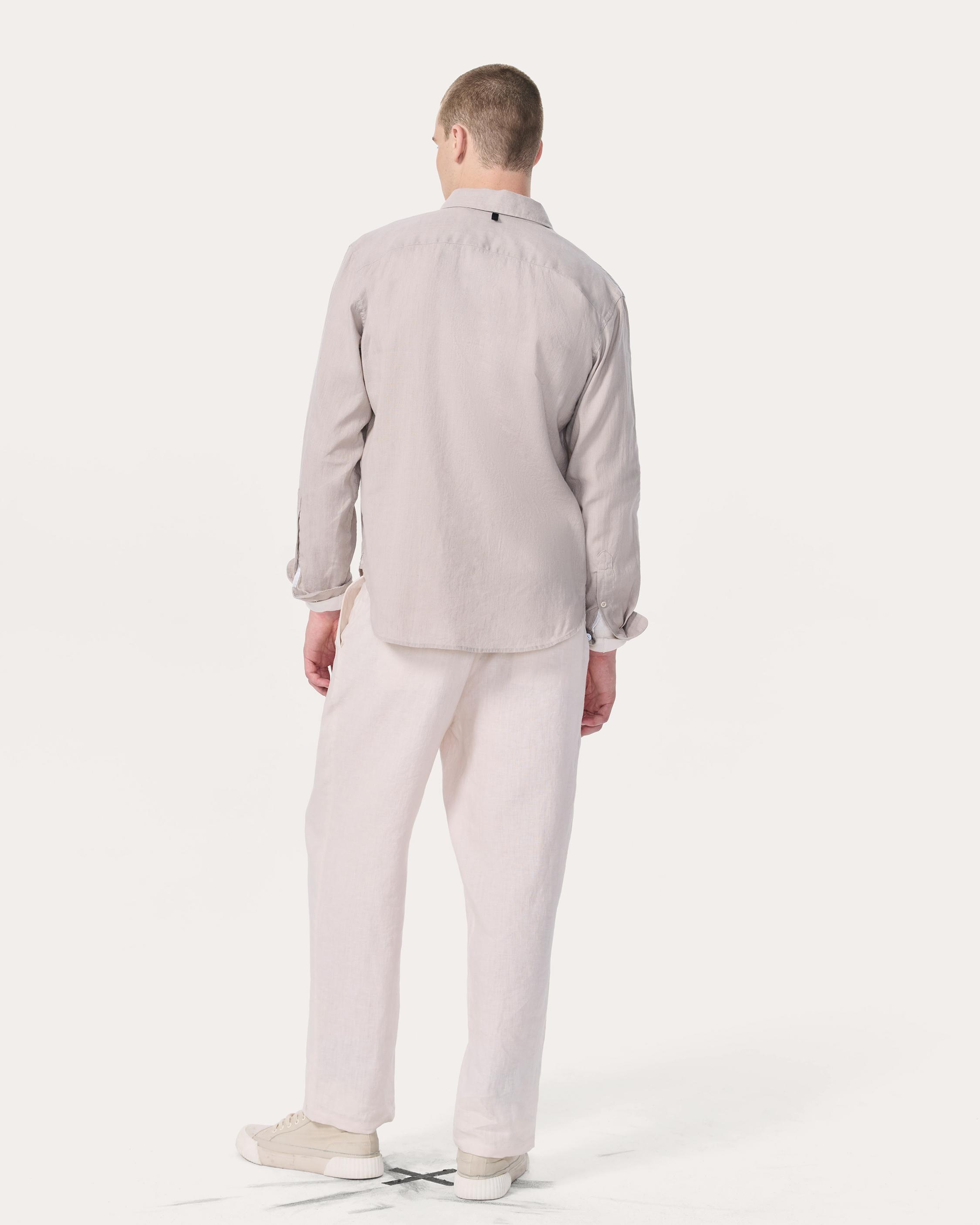 Finch Linen-Blend Shirt - 6