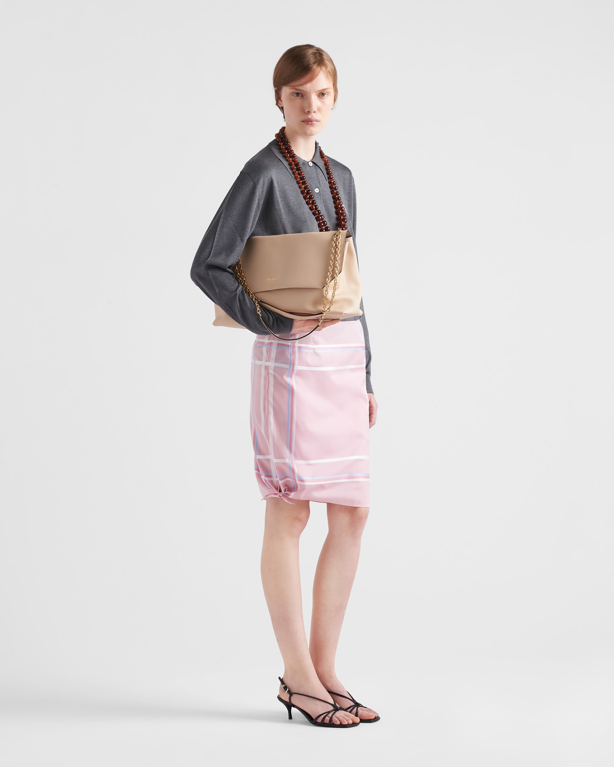 Checked cotton skirt - 2